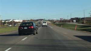 laned roadway violation